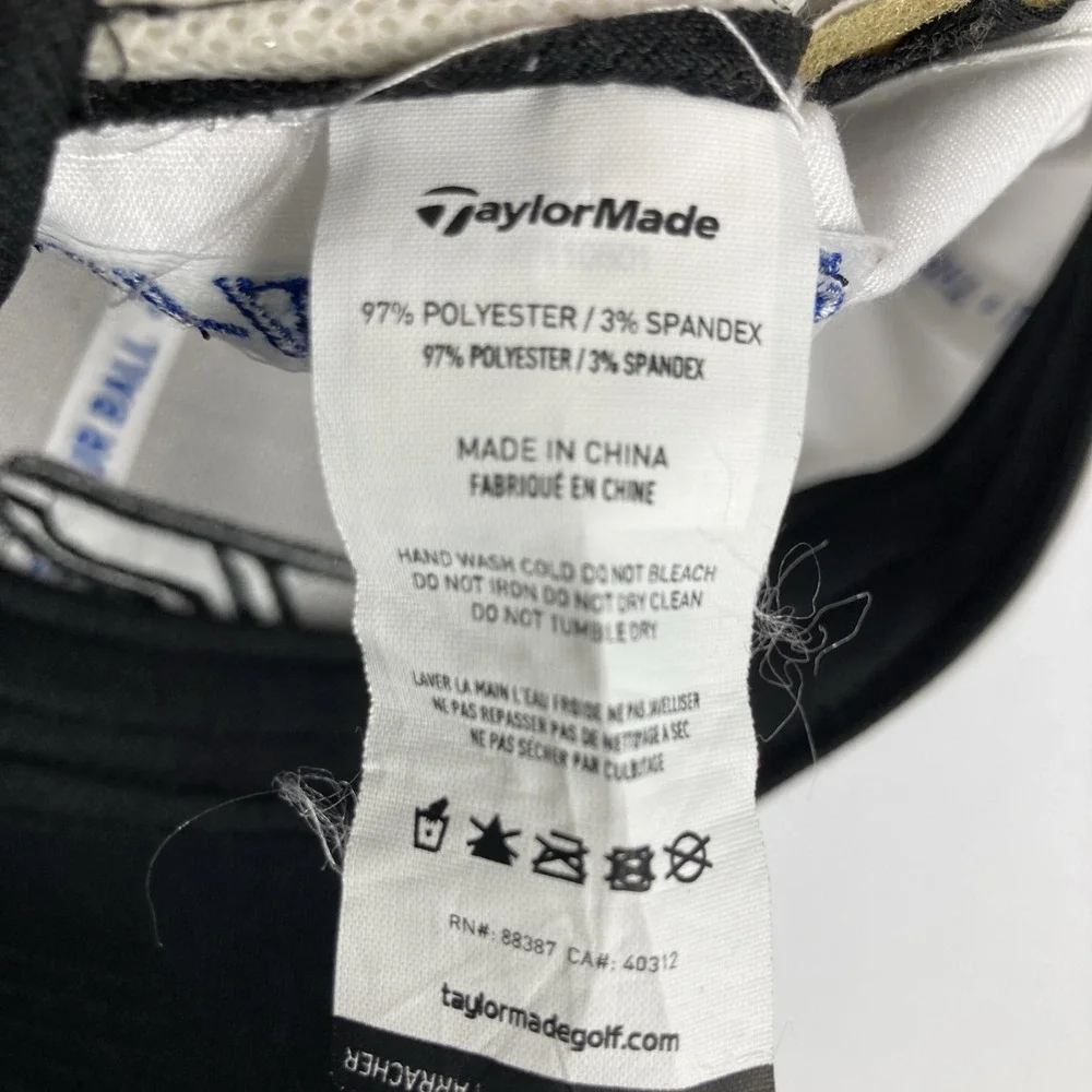 Taylor Made TP5 Tour Authentic Golf Hat Cap White Adjustable Stretch Embroidered